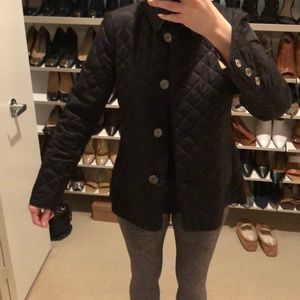 Women’s Burberry Brit black quilted jacket SZ M